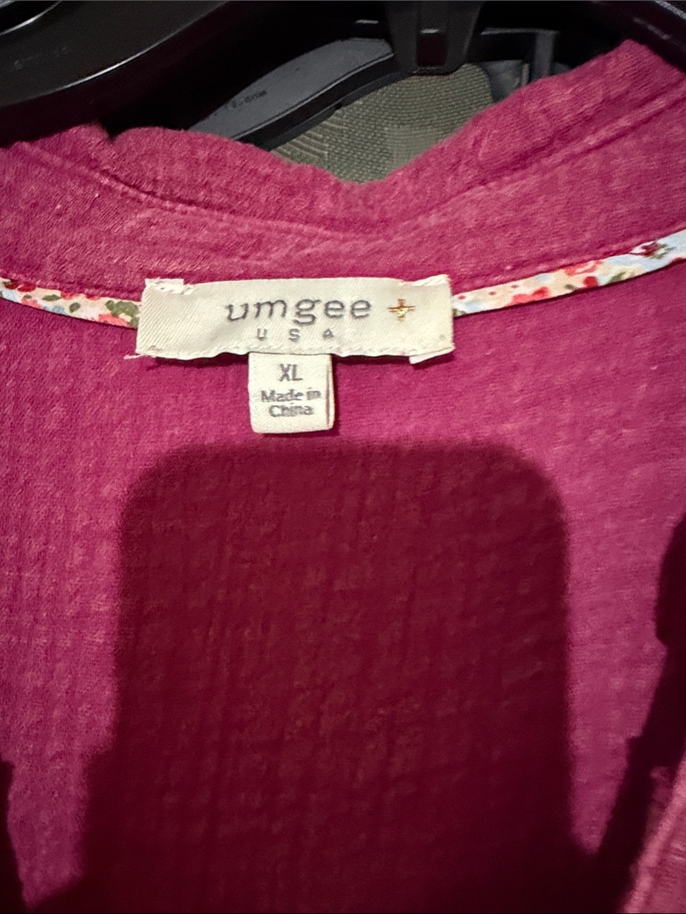 Women’s Magenta Tiered Button-Front Gauze Dress - Picture 2 of 5